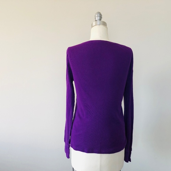 Plus Size 16 18 XL FADED GLORY Long Sleeve Pullover Cotton Tee - Picture 5 of 7